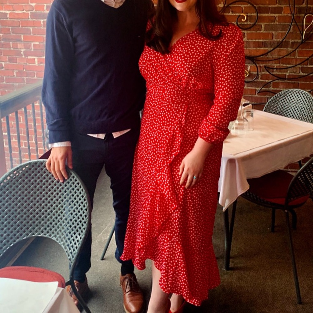 Red Wrap Dress